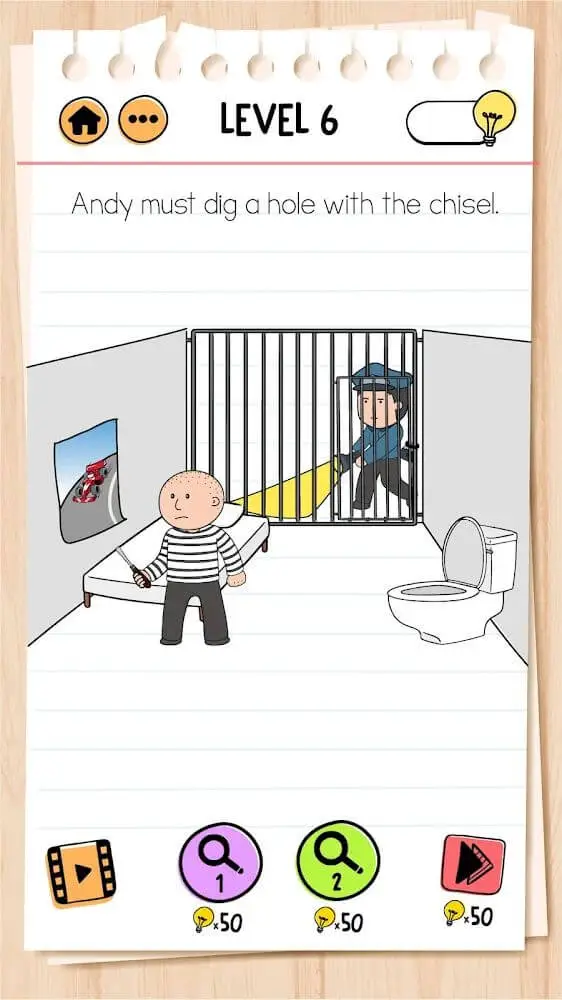 Screenshot of the Brain Test 2: Tricky Stories game