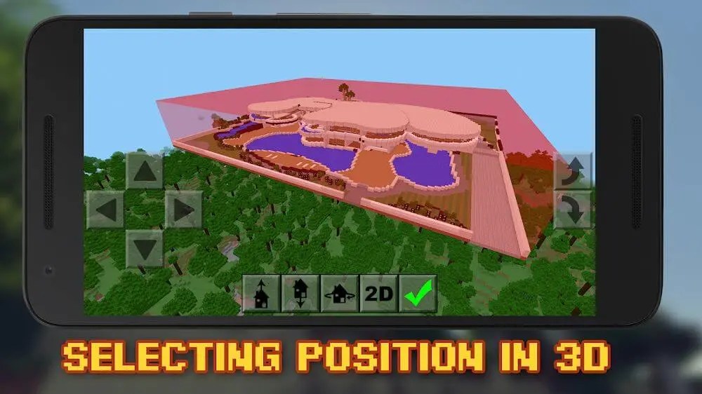 Screenshot of the Buildings for Minecraft game