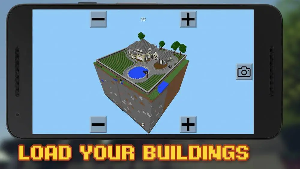 Screenshot of the Buildings for Minecraft game