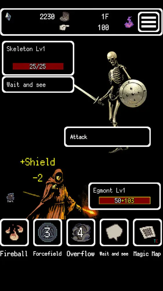 Screenshot of the Buriedbornes app