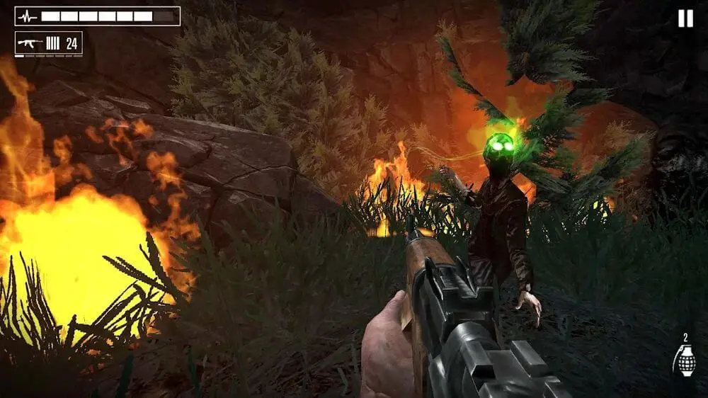 Screenshot of the Burning Dead game