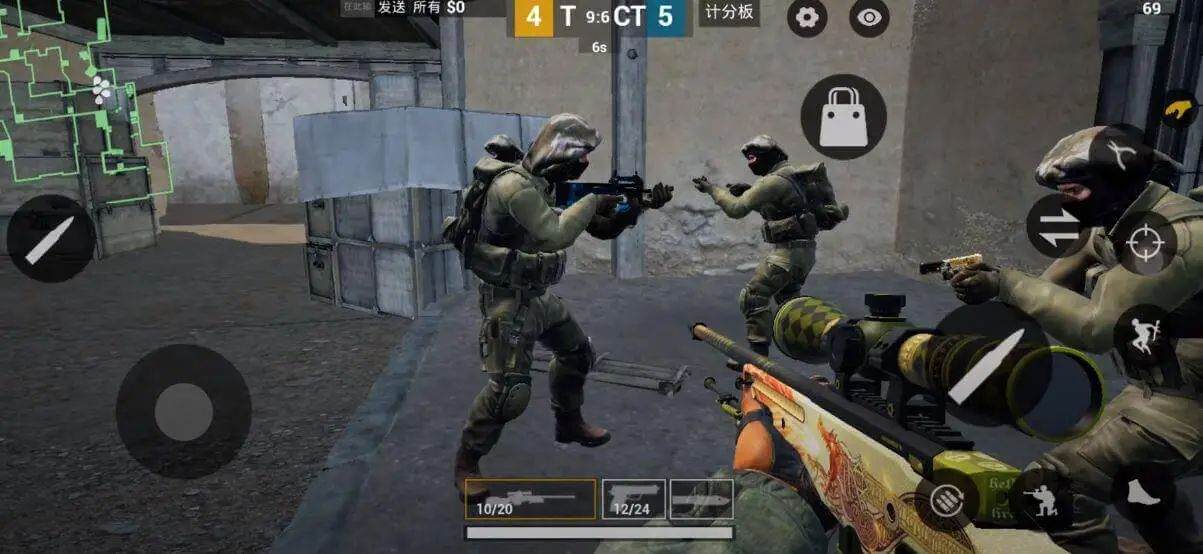 Screenshot of the CSGO Mobile game