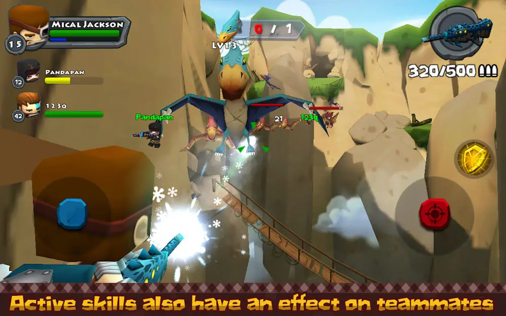 Screenshot of the Call of Mini Dino Hunter game