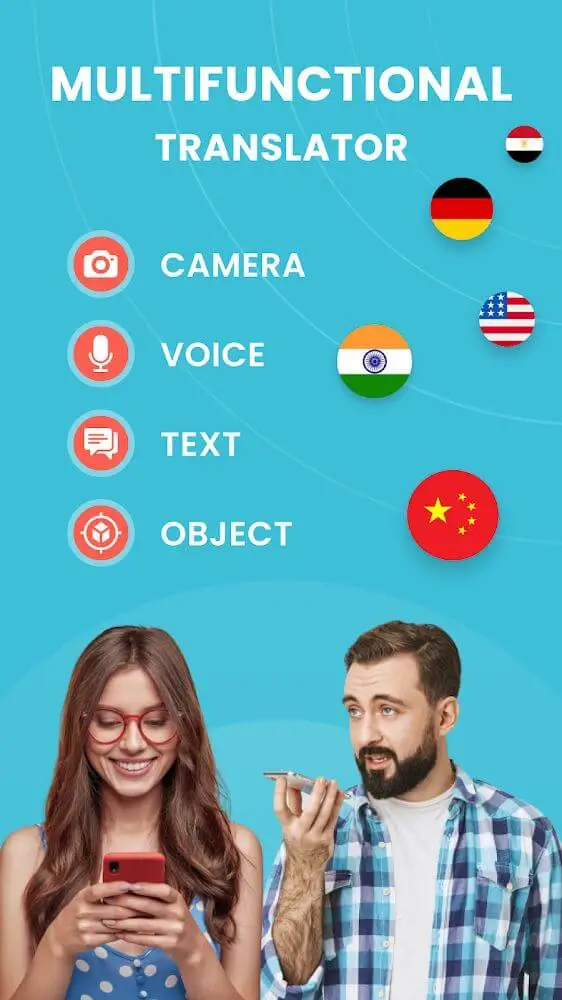Screenshot of the Camera Translator app