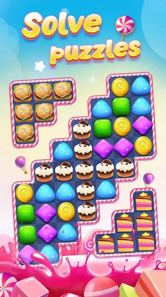 Screenshot of the Candy Charming app