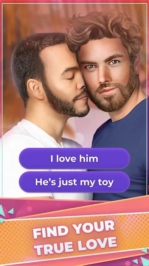 Screenshot of the Candy: LGBTQ app