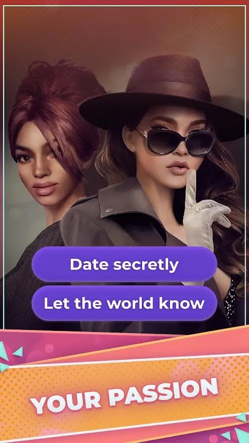 Screenshot of the Candy: LGBTQ app