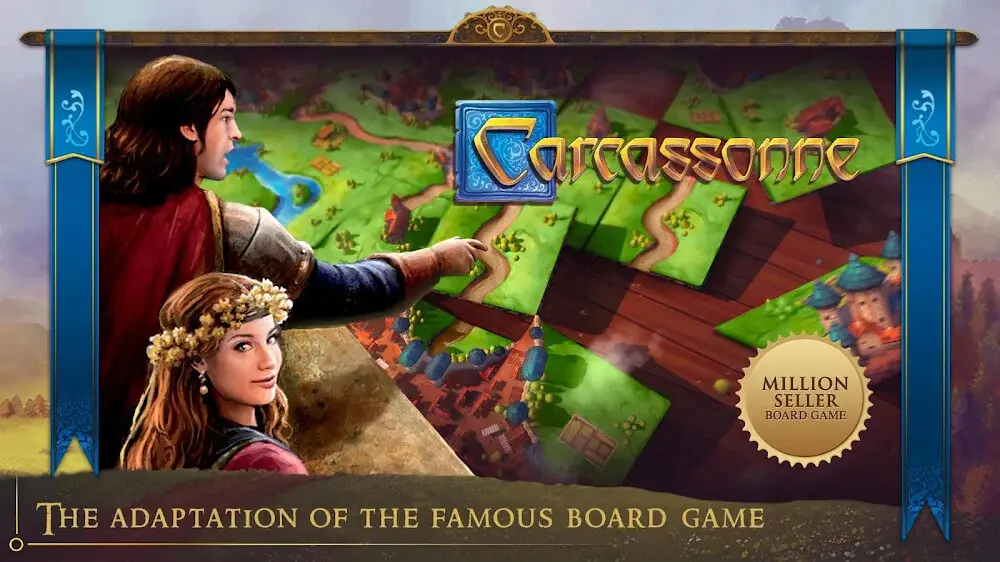 Screenshot of the Carcassonne game