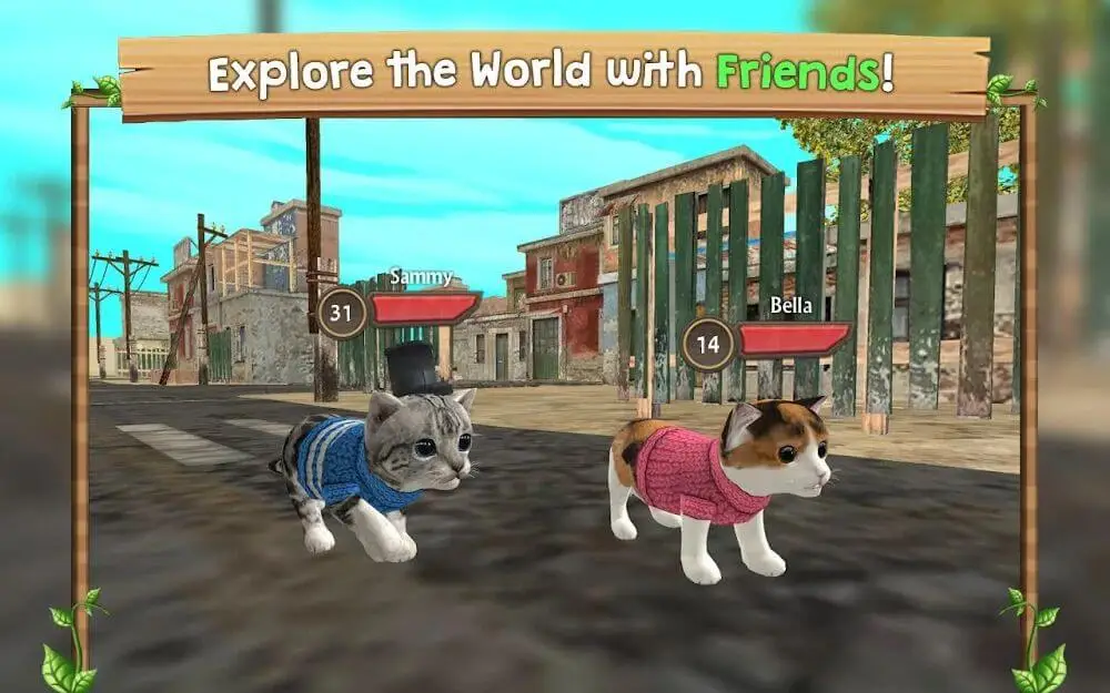 Screenshot of the Cat Sim Online game