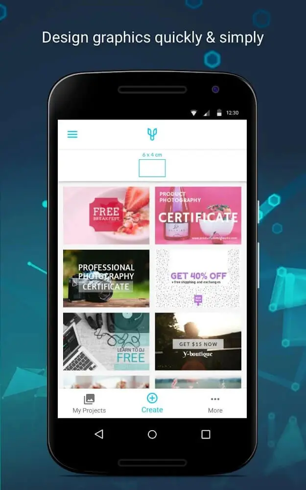 Screenshot of the Certificate Maker app