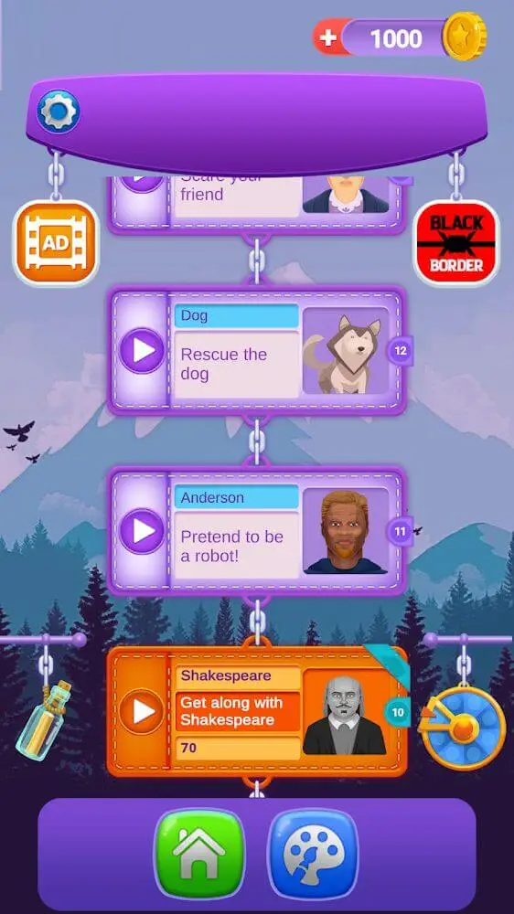 Screenshot of the Chat Land app