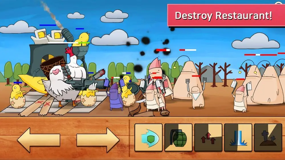 Screenshot of the Chicken VS Man game