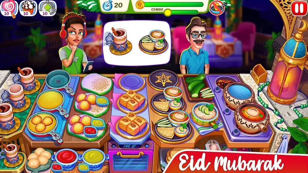 Screenshot of the Christmas Fever Cooking Games game