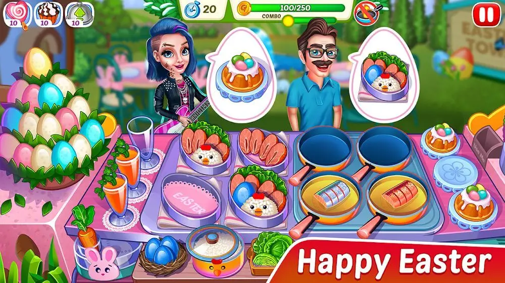 Screenshot of the Christmas Fever Cooking Games game