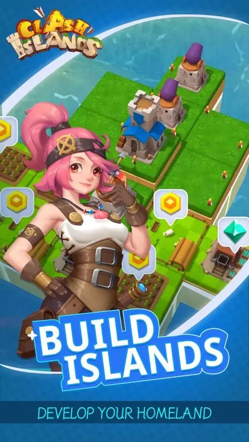 Screenshot of the Clash Of Islands: War app