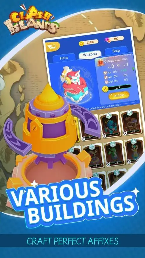 Screenshot of the Clash Of Islands: War app
