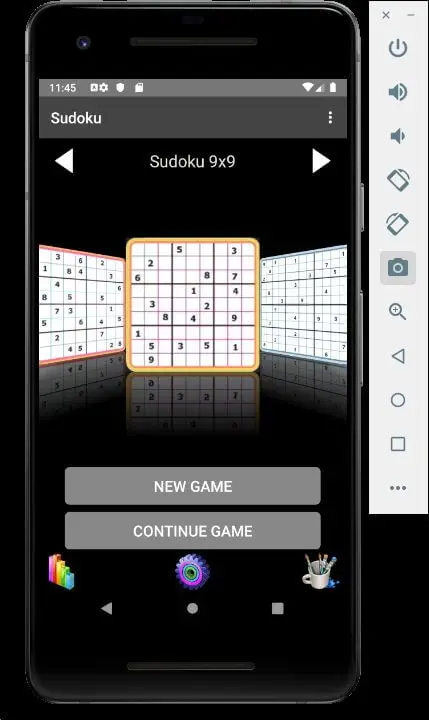 Screenshot of the Classic Offline Sudoku app