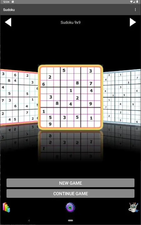 Screenshot of the Classic Offline Sudoku app