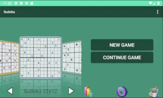 Screenshot of the Classic Offline Sudoku app