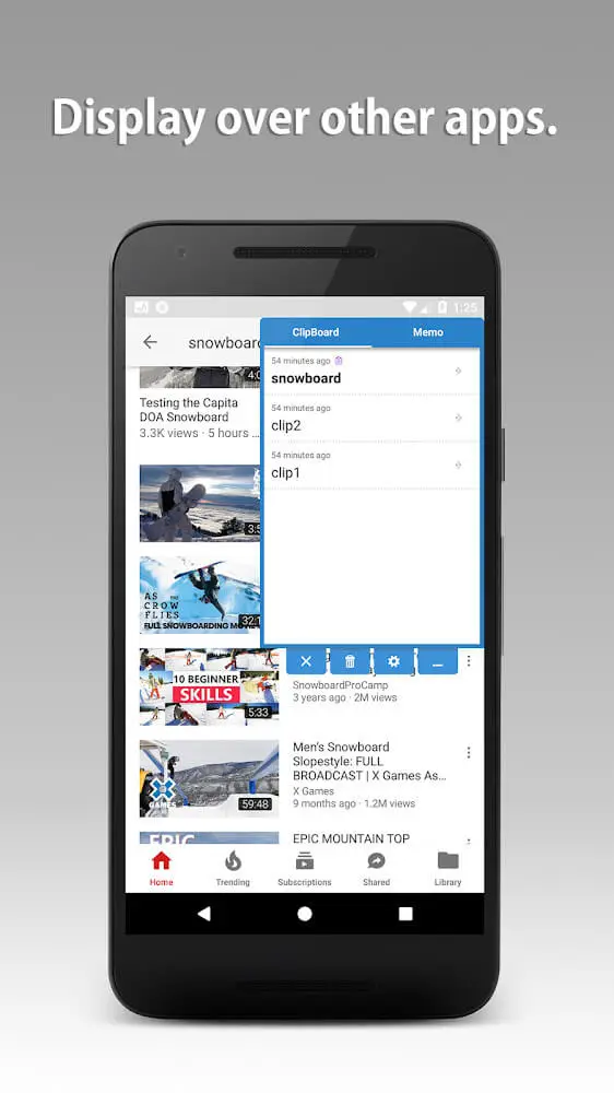 Screenshot of the Clipboard Pro app