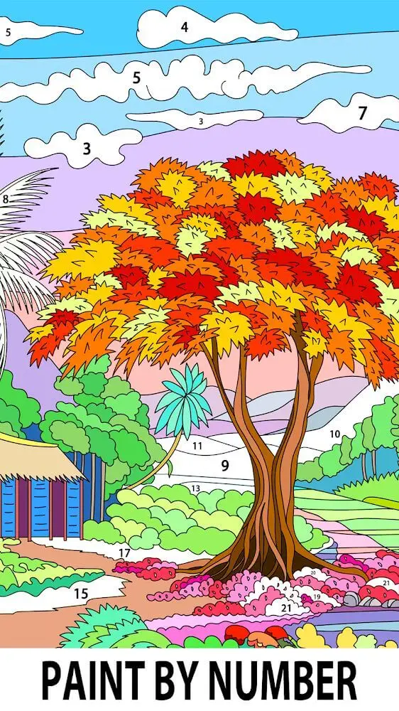 Screenshot of the ColorPlanet game