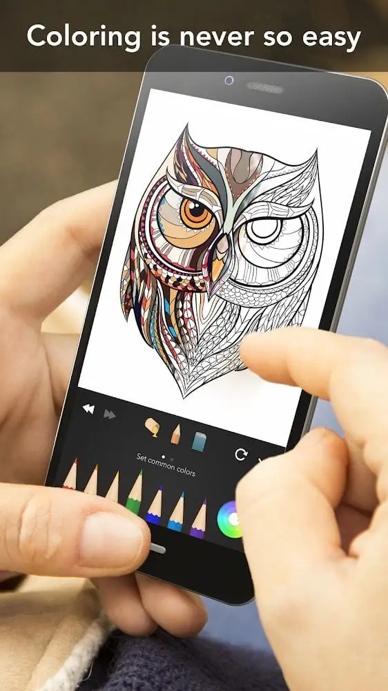 Screenshot of the Coloring Book app