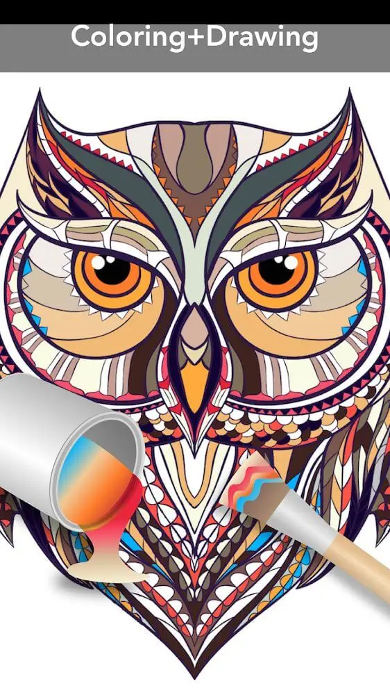 Screenshot of the Coloring Book app