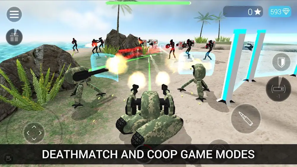 Screenshot of the Combat of CyberSphere: Online game