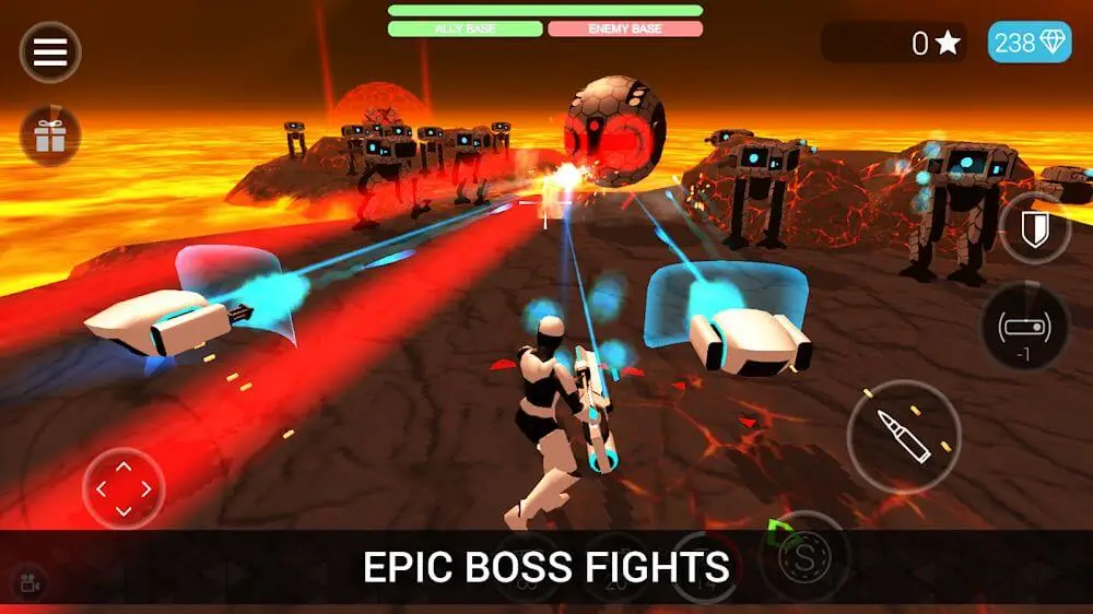 Screenshot of the Combat of CyberSphere: Online game