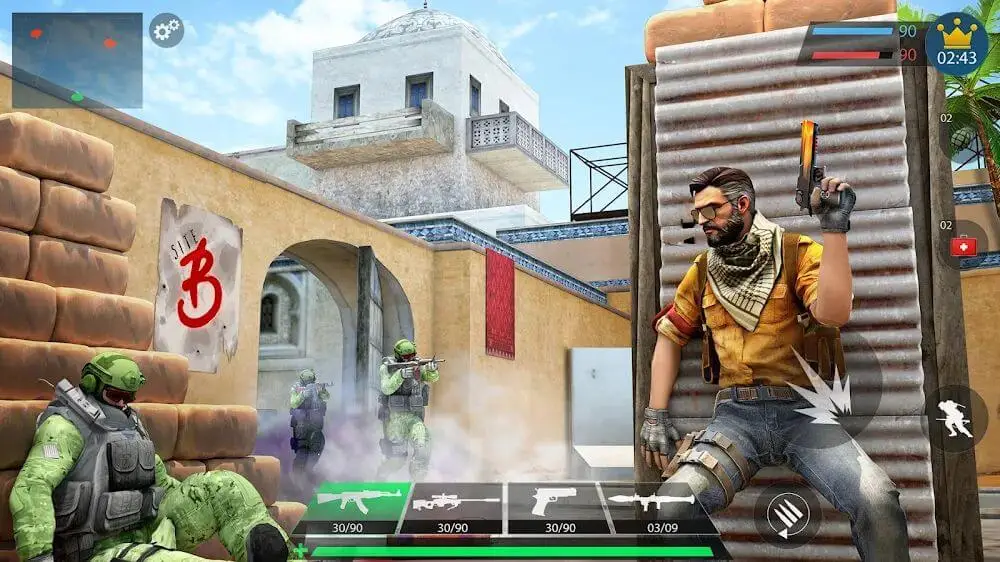Screenshot of the Commando Gun Shooting Games 3D game