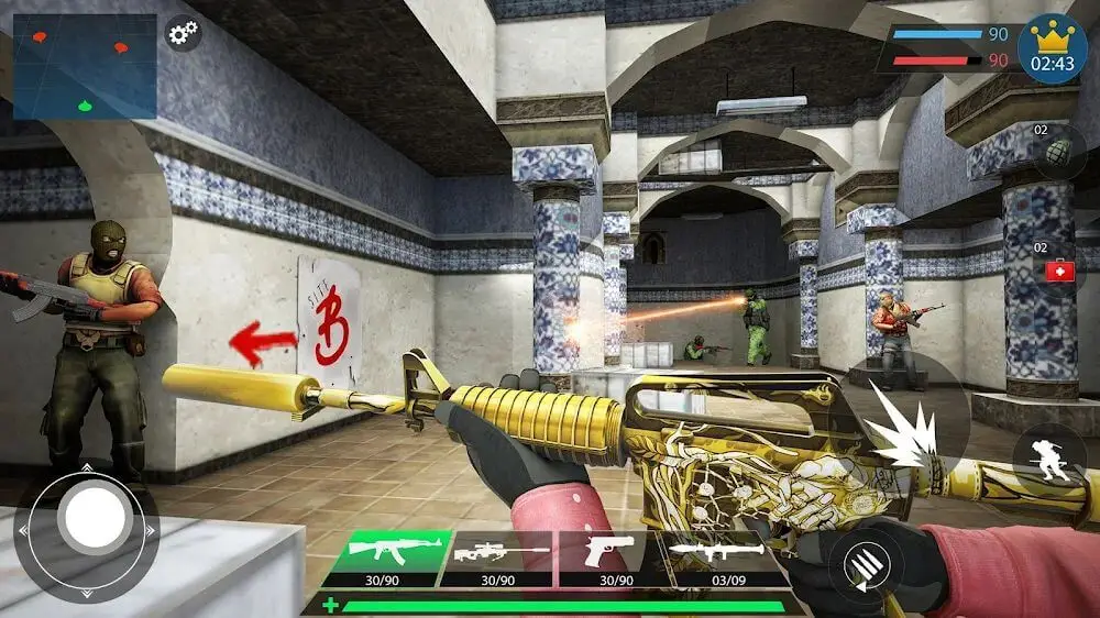 Screenshot of the Commando Gun Shooting Games 3D game