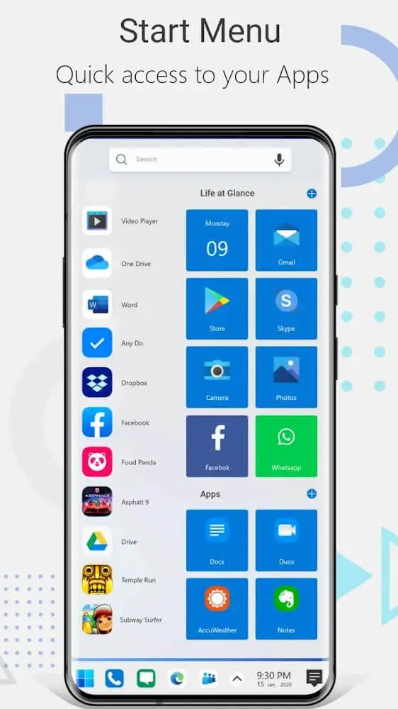 Screenshot of the Computer Launcher app