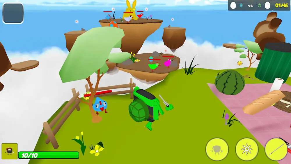 Screenshot of the Cookies vs. Claus game