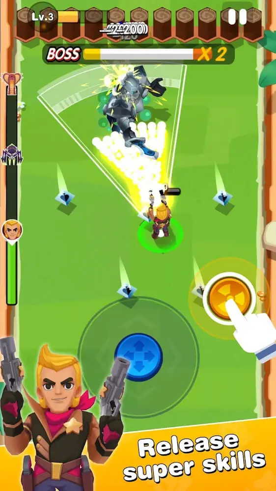 Screenshot of the Crack Shooter app