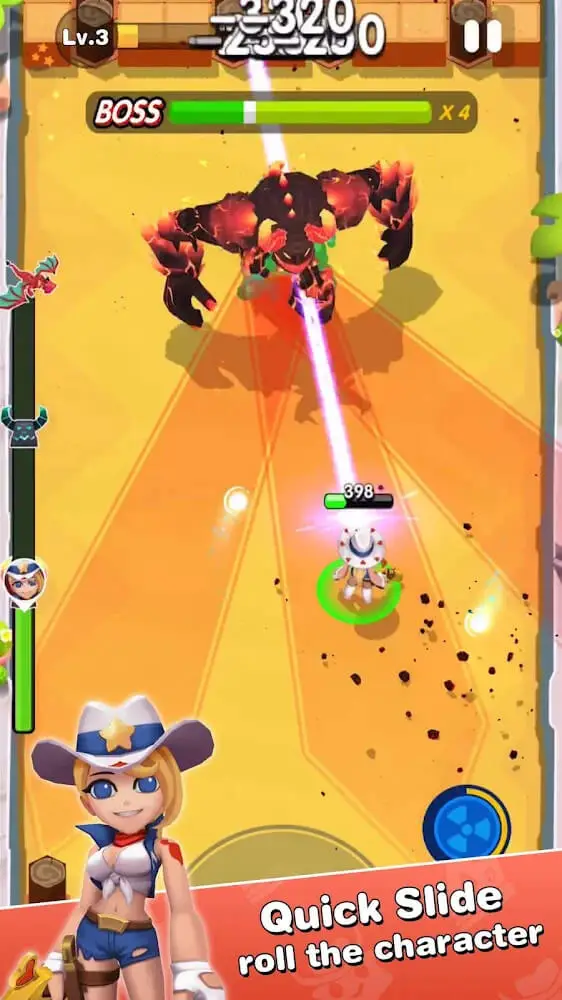 Screenshot of the Crack Shooter app