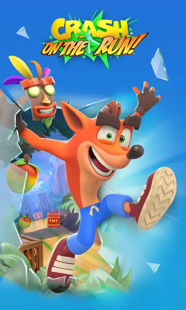 Screenshot of the Crash Bandicoot Mobile app