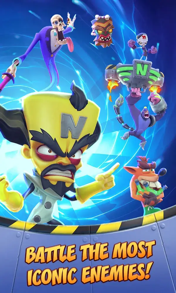 Screenshot of the Crash Bandicoot Mobile app
