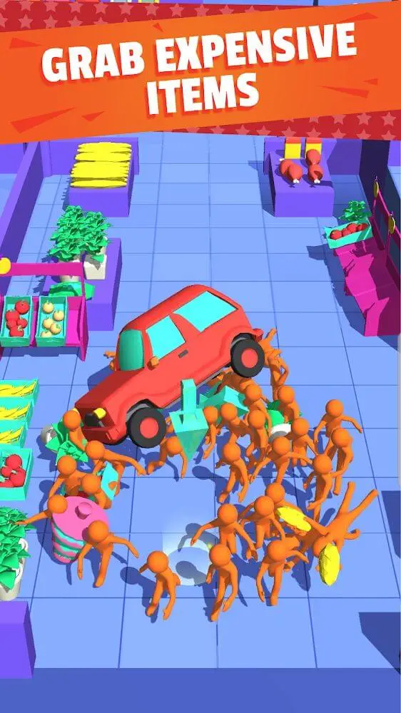 Screenshot of the Crazy Shopping app