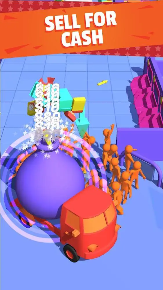 Screenshot of the Crazy Shopping app