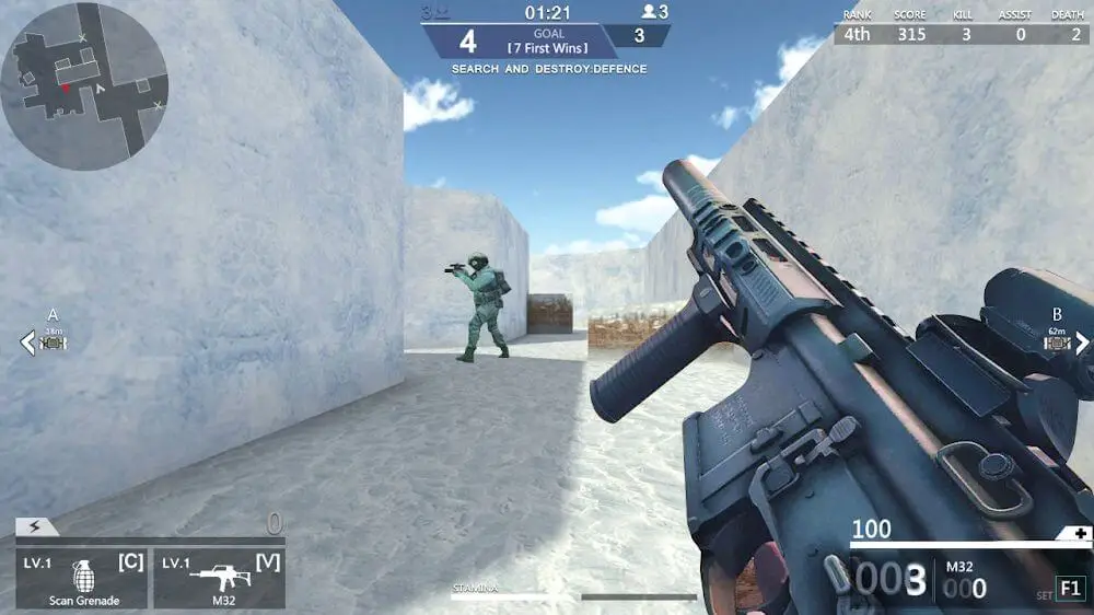 Screenshot of the Critical Strike: Team Shooter game