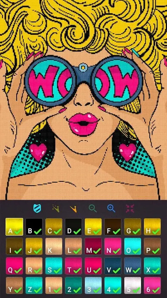 Screenshot of the Cross Stitch app