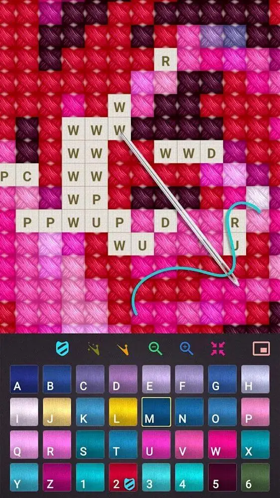 Screenshot of the Cross Stitch app