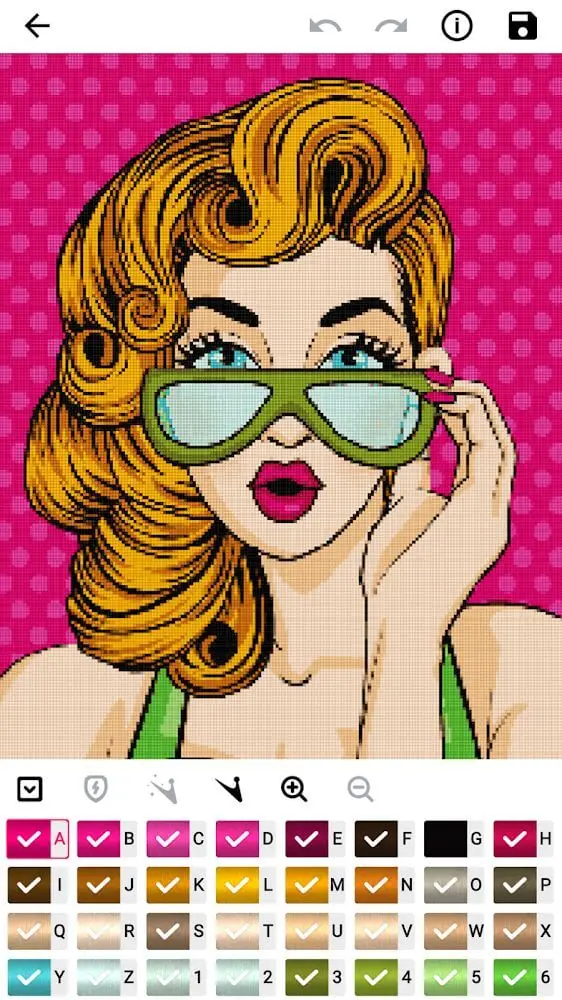 Screenshot of the Cross Stitch Joy app
