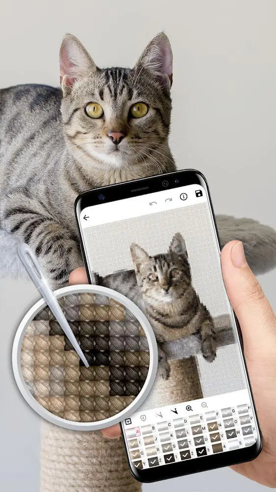 Screenshot of the Cross Stitch Joy app