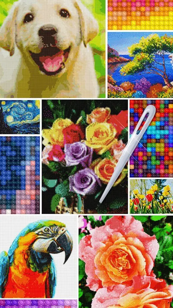 Screenshot of the Cross Stitch Joy app