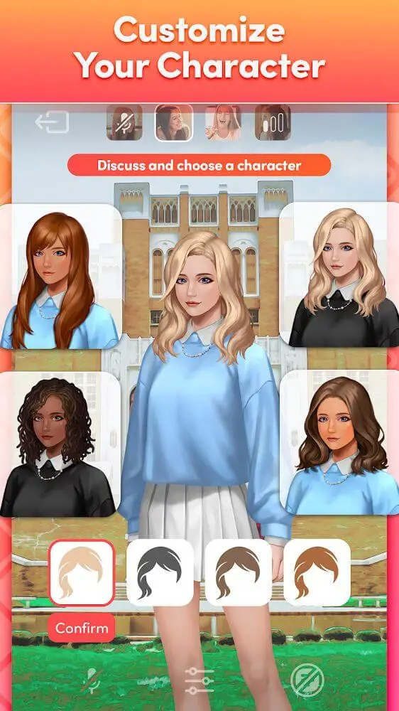 Screenshot of the Crossroad Tales app