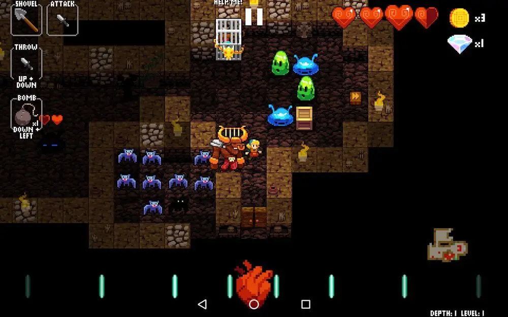 Screenshot of the Crypt of the NecroDancer game