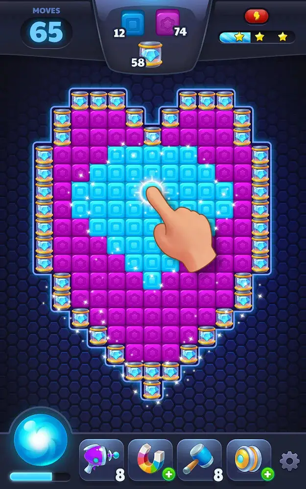 Screenshot of the Cubes Empire Champions app