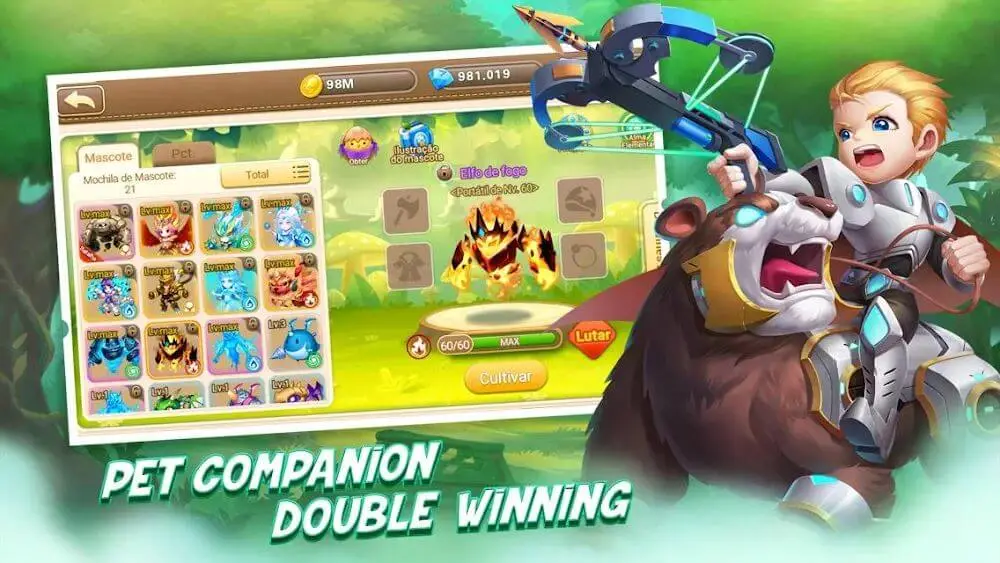 Screenshot of the DDTank Mobile game