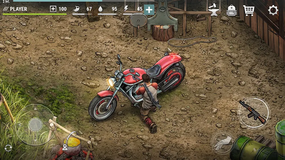 Screenshot of the Dark Days: Zombie Survival game